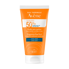 AVENE SPF 50+ FLUIDO FACIAL SIN PERFUME 50 ML