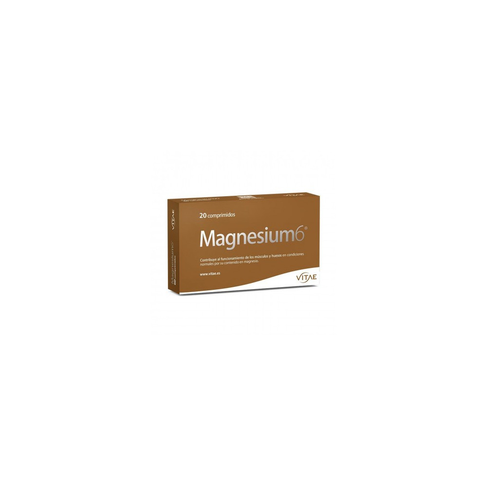 VITAE MAGNESIUM 6 20 COMPRIMIDOS (MAGNESIO, VITAMINA B6, TAURINA)