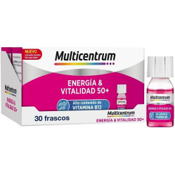 MULTICENTRUM ENERGIA & VITALIDAD 50+ 30 FRASCOS 7 ML SABOR FRAMBUESA