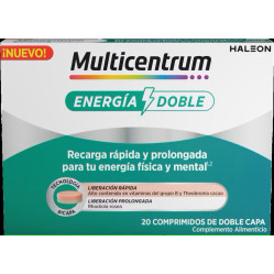 MULTICENTRUM ENERGIA DOBLE 20 COMPRIMIDOS