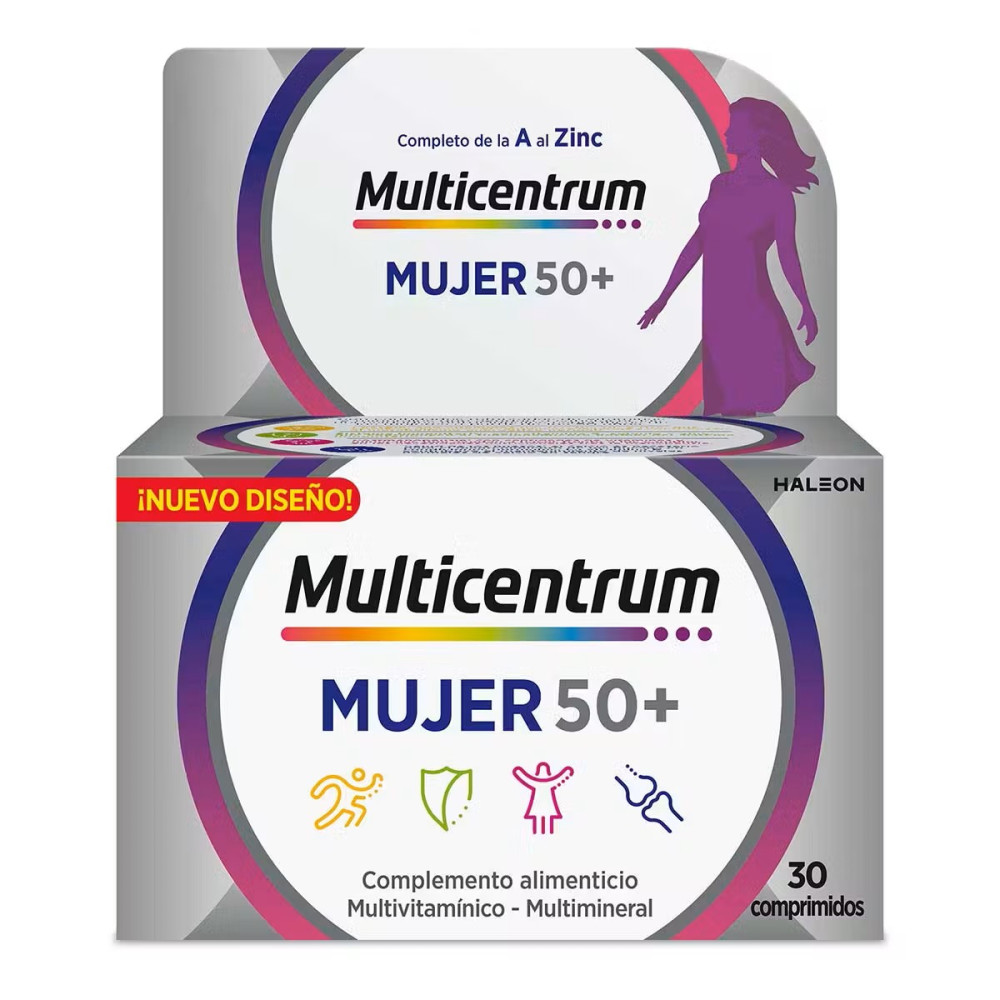 MULTICENTRUM MUJER 50+ 30 COMPRIMIDOS