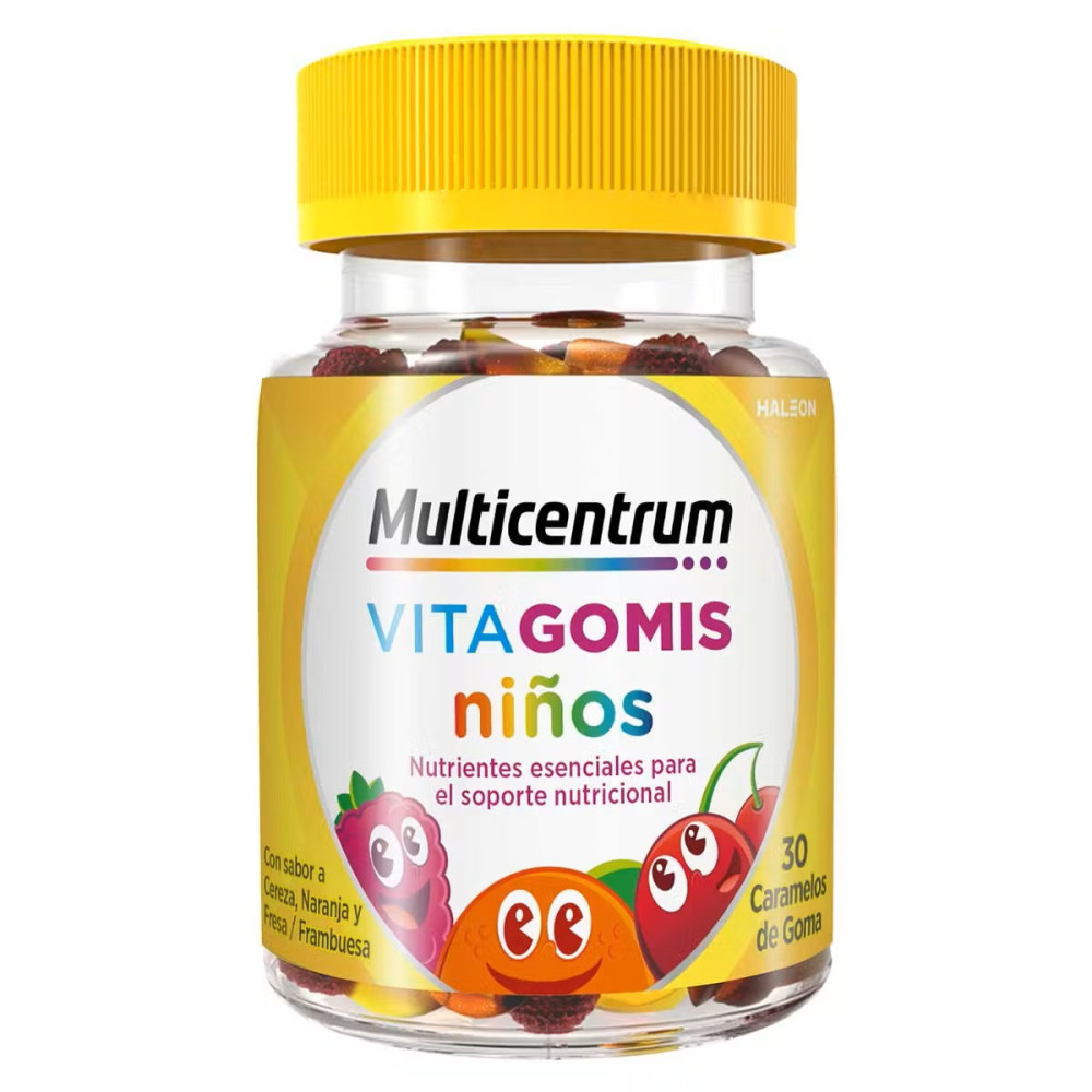 MULTICENTRUM VITAGOMIS NIÑOS 30 CARAMELOS DE GOMA SABOR FRU