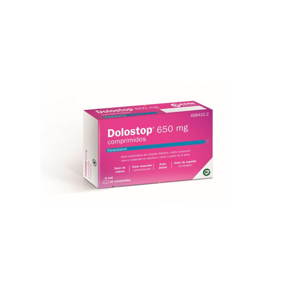 DOLOSTOP 650 MG 20 COMPRIMIDOS