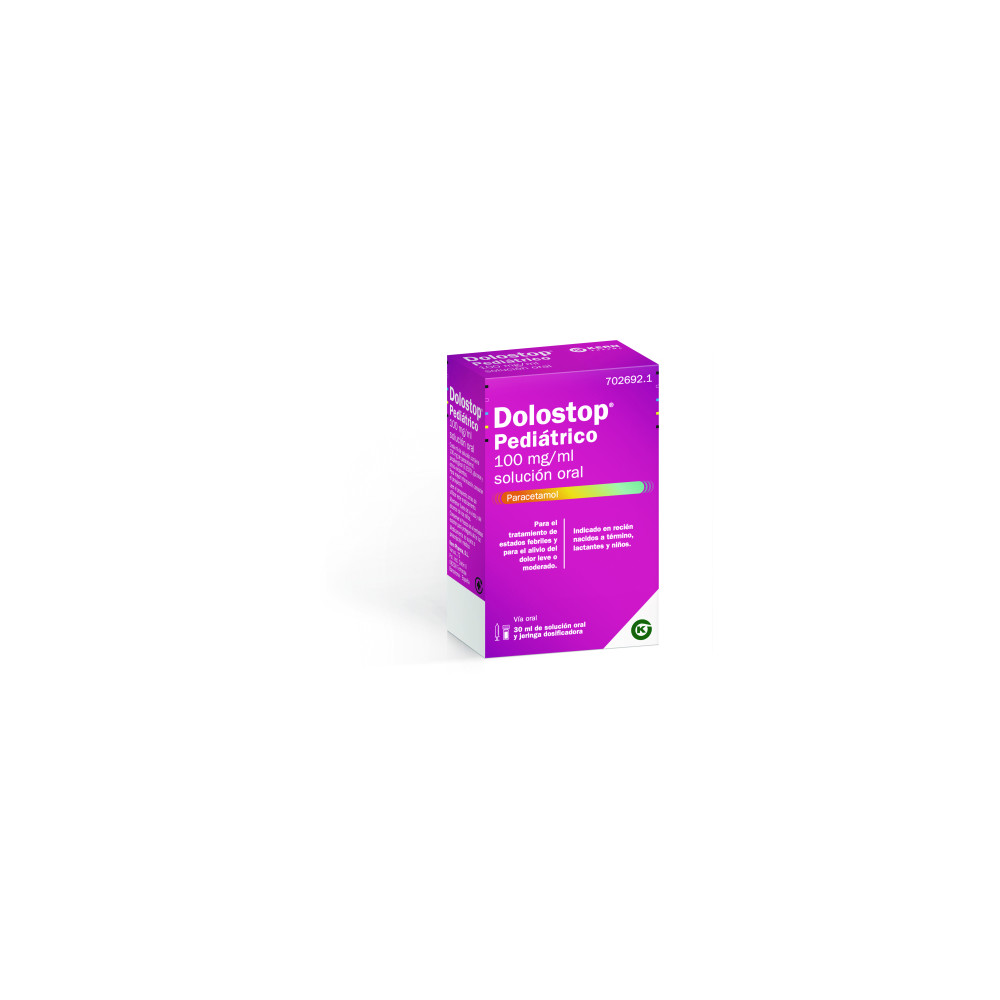 DOLOSTOP PEDIATRICO 100 MG/ML SOLUCION ORAL 1 FRASCO 30 ML