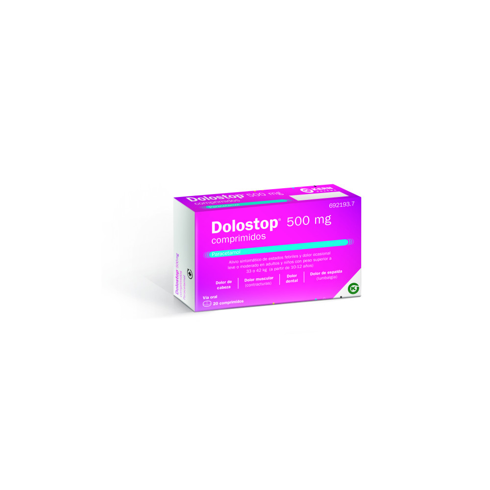 DOLOSTOP 500 MG 20 COMPRIMIDOS