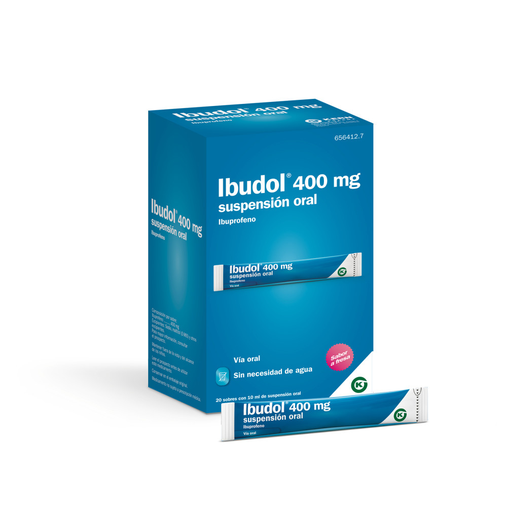 IBUDOL 400 MG 20 SOBRES SUSPENSION ORAL 10 ML