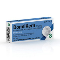 DORMIKERN 25 MG 14 COMPRIMIDOS RECUBIERTOS