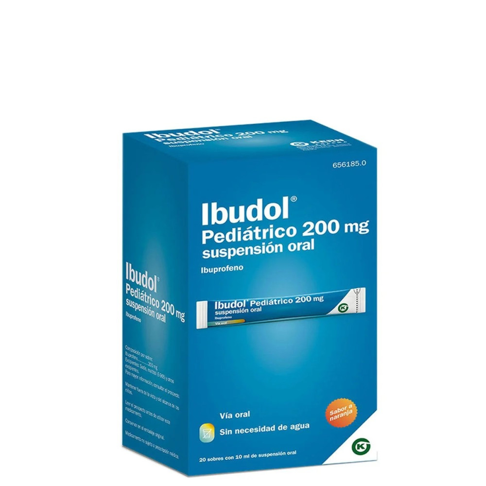 IBUDOL PEDIATRICO 200 MG 20 SOBRES SUSPENSION ORAL 10 ML