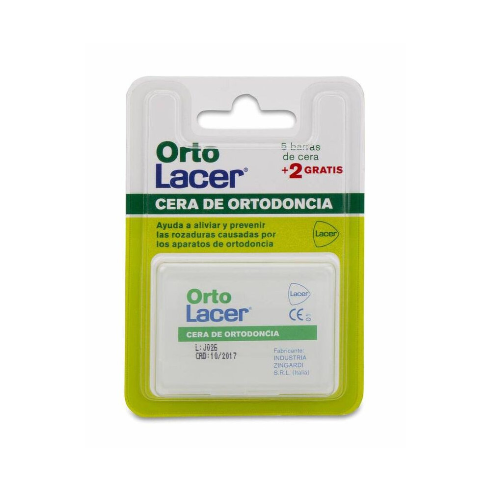 LACER ORTOLACER CERA ORTODONCIA PROTECTORA ROZADURA 7 BARRITAS