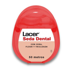 LACER SEDA DENTAL CON CERA, FLUOR Y TRICLOSAN 50 M