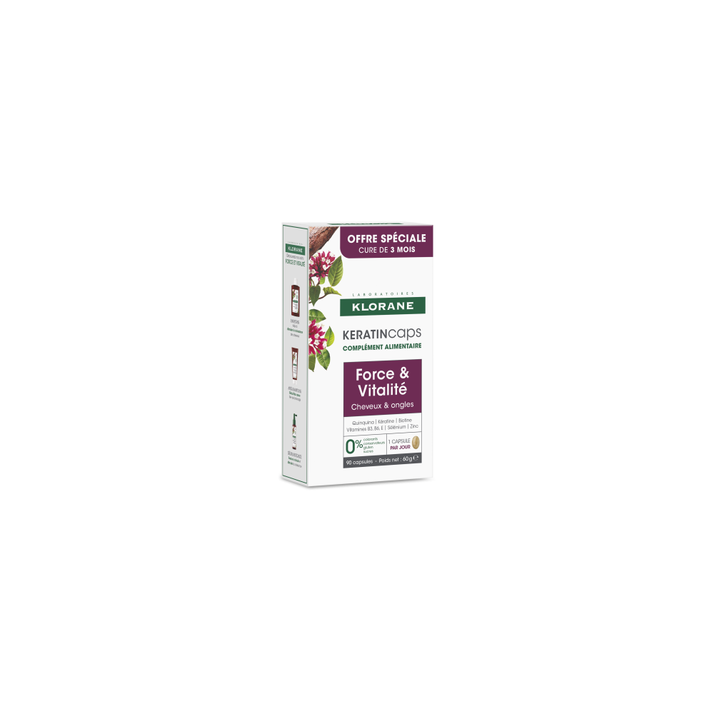 KLORANE TRIO KERATINCAPS ANTICAIDA 3X30 CAPSULAS