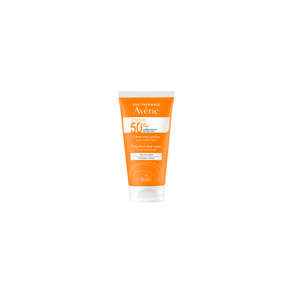 AVENE SPF 50+ CREMA FACIAL SIN PERFUME 50 ML